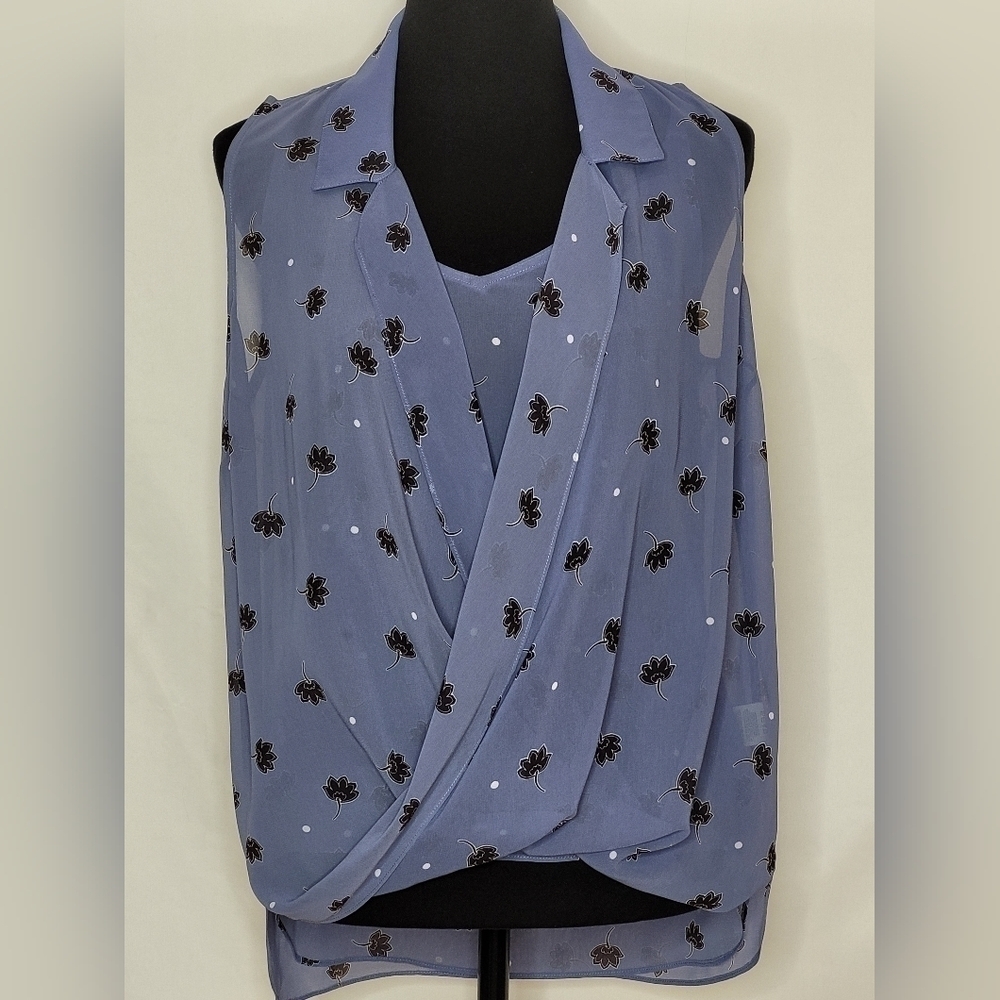 CAbi Crossover 2 Pc. Blouse and Camisole Set- Size S